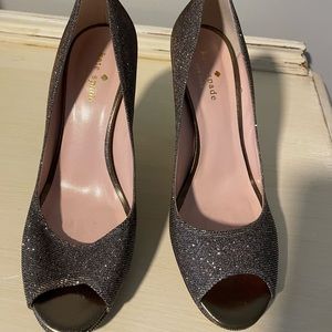 Kate Spade peep toe pumps